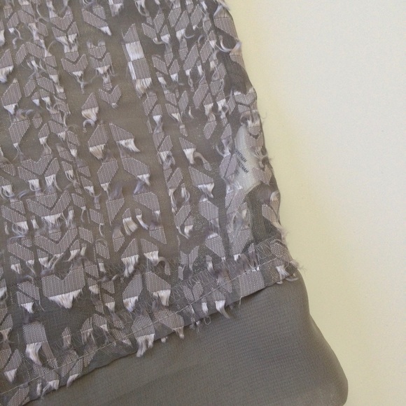 American Eagle Outfitters Sheer Textured Sleeveless Top Gray XS - Picture 4 of 9